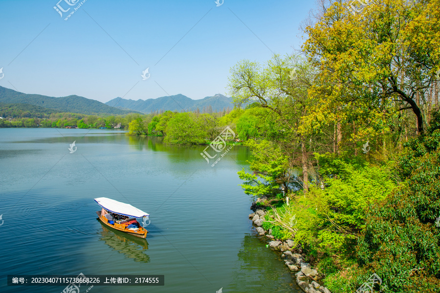 西湖春景