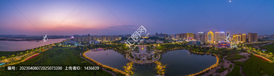 防城港夜景全景