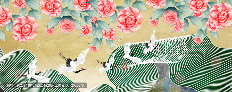 寫意山茶花