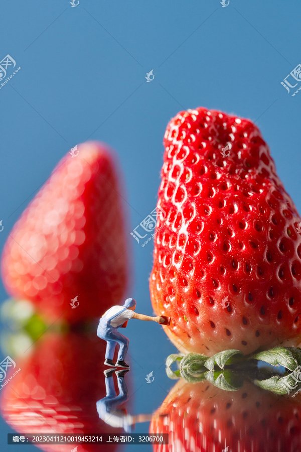 草莓创意摄影