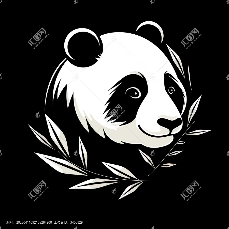 熊貓矢量插畫