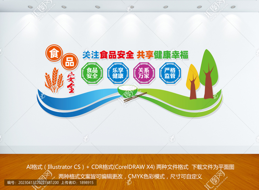 關(guān)注食品安全食堂文化墻