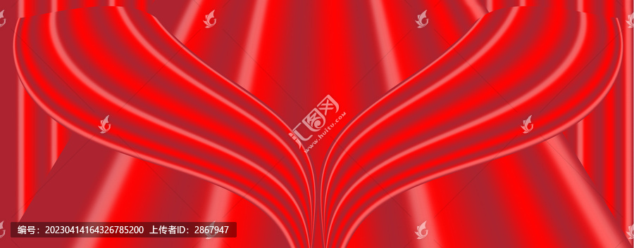 紅色幕布素材