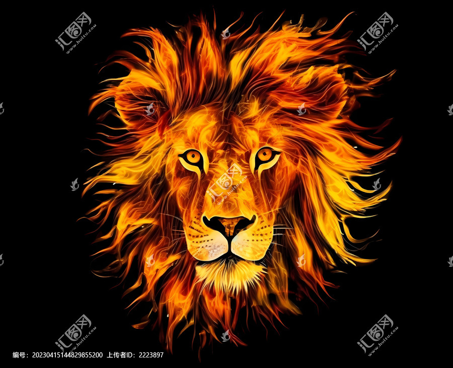 獅子頭像
