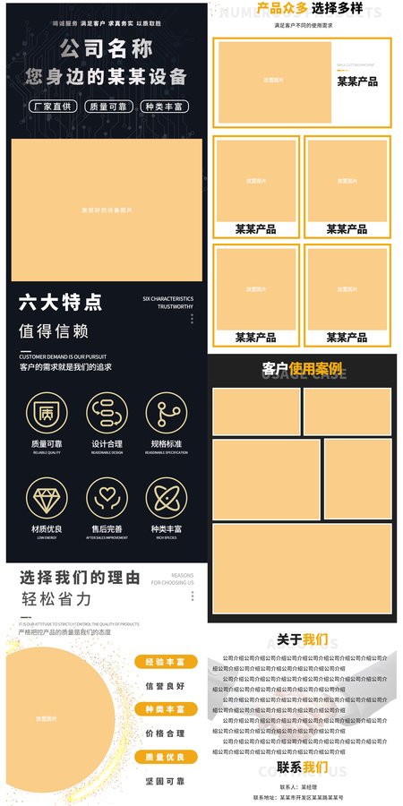 工業(yè)詳情頁(yè)模板通用可更改