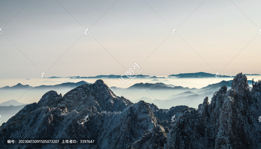 黄山雪景