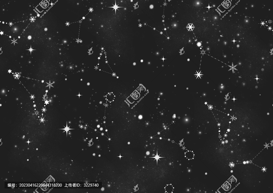 深灰底米色星空