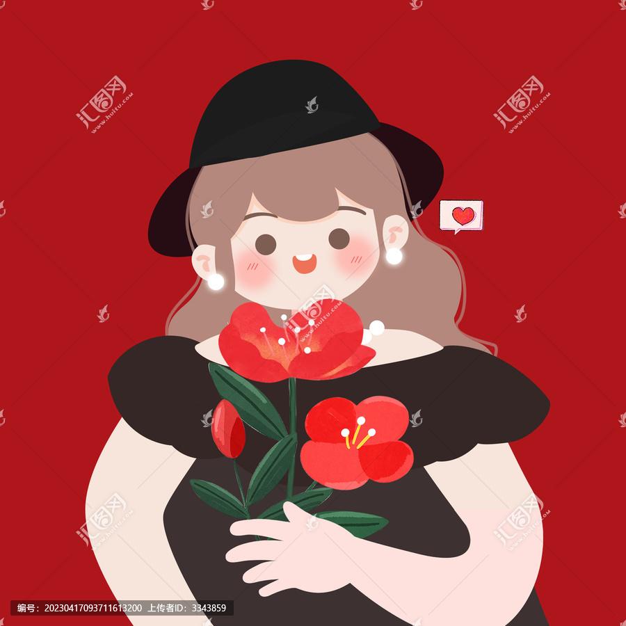 送你一朵小紅花