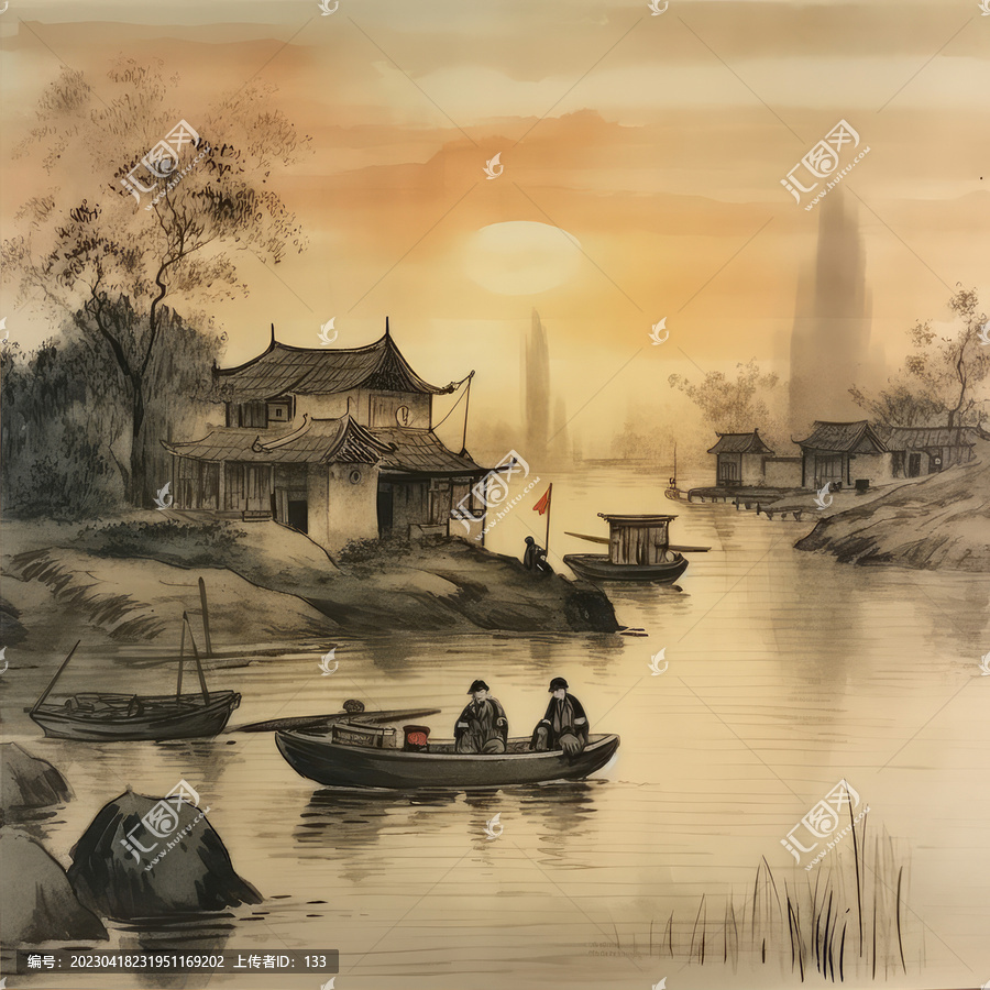 水墨民居