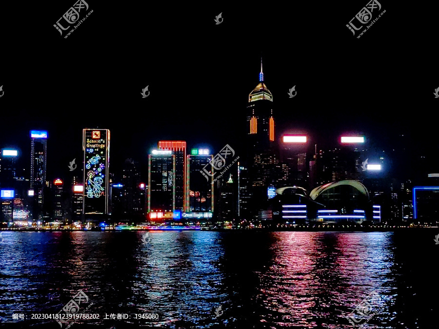 维港建筑夜景