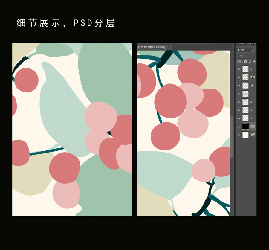 櫻桃圖案