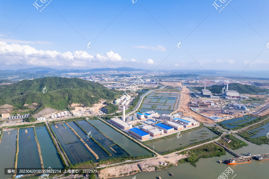 珠海出海口黄茅海航拍全景图