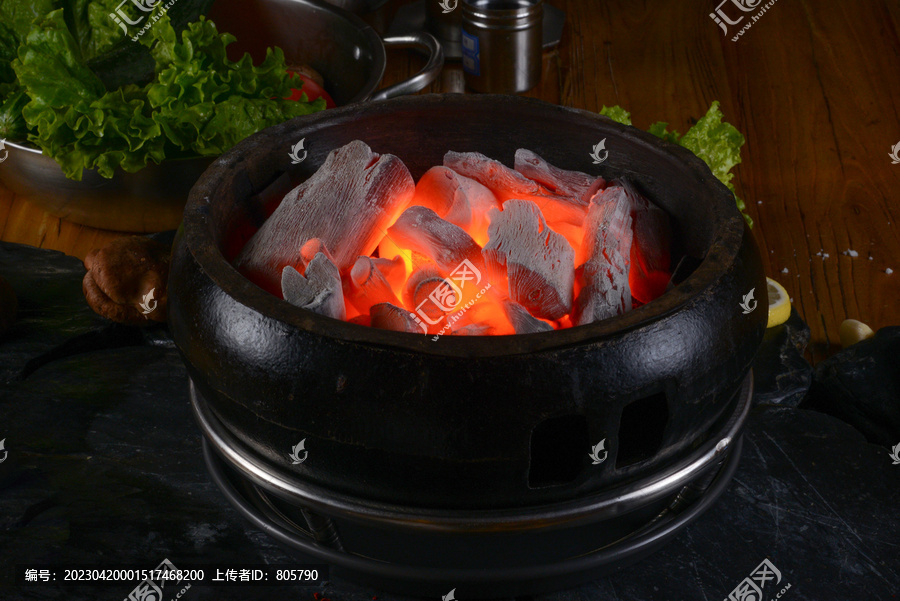 韩式烤肉炉炭火