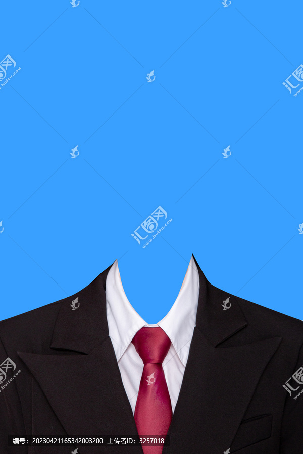 高清女士西裝紅領(lǐng)帶素材