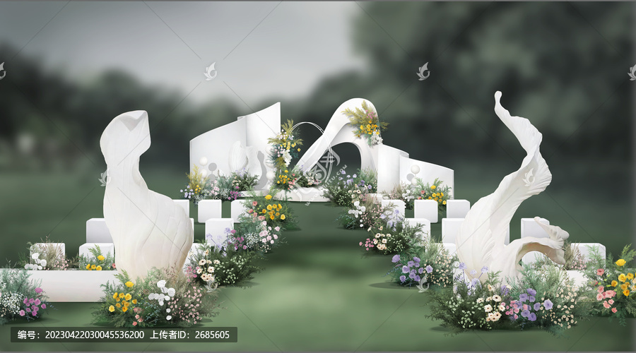 白綠戶外婚禮