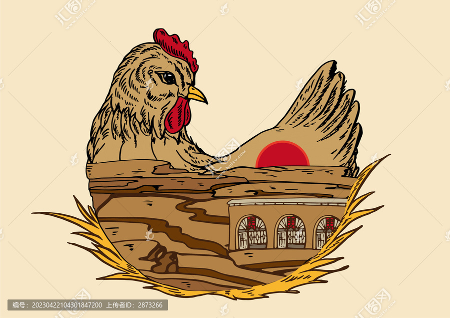 雞插畫