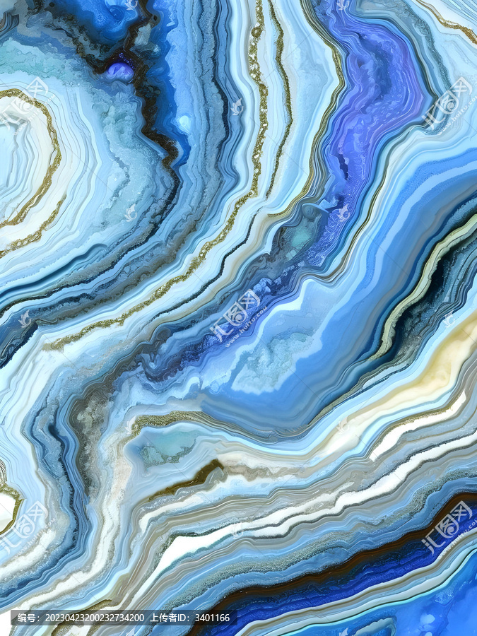 流水藍紋大理石
