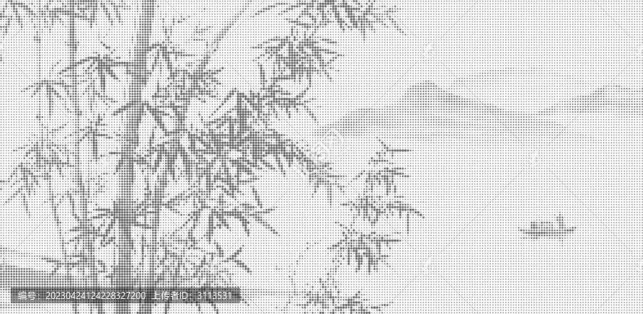 圓點山水激光鏤空