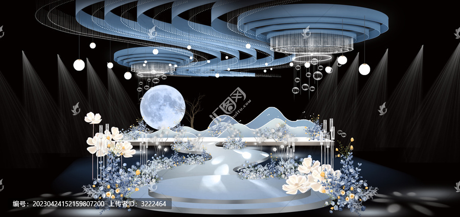 霧霾藍(lán)星空婚禮效果圖