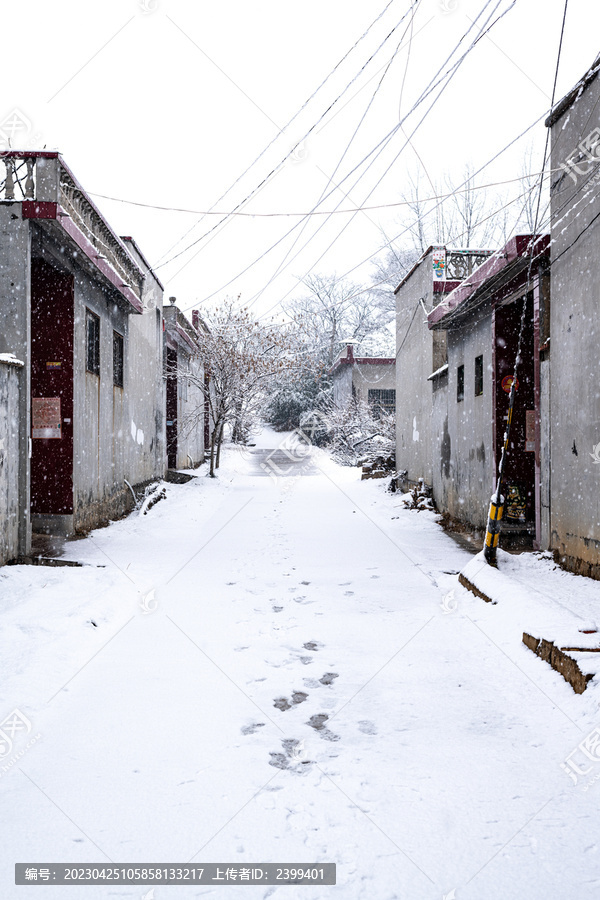 乡村雪景