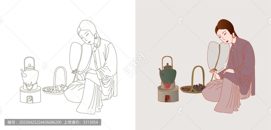煎藥圖