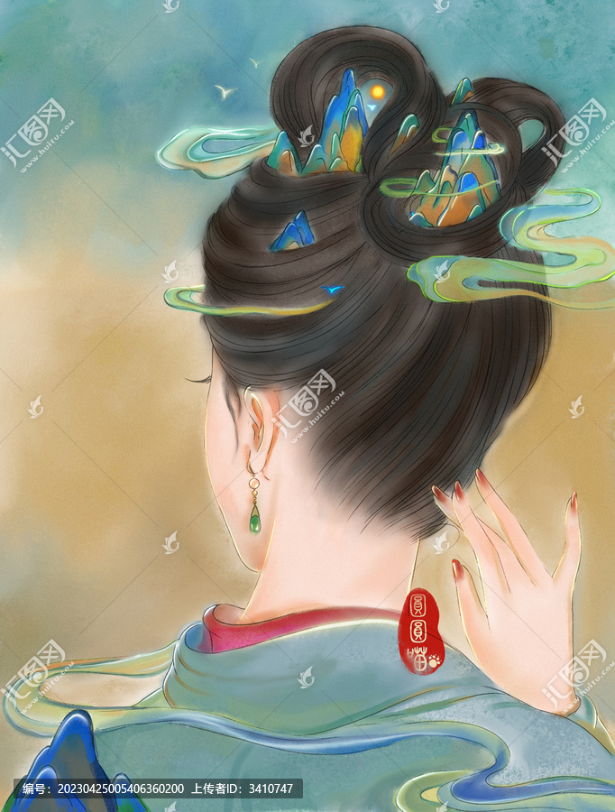厚涂古風(fēng)美女