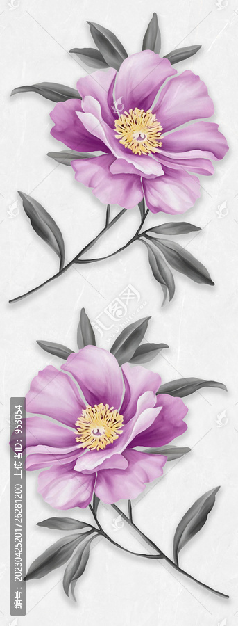 水彩花卉