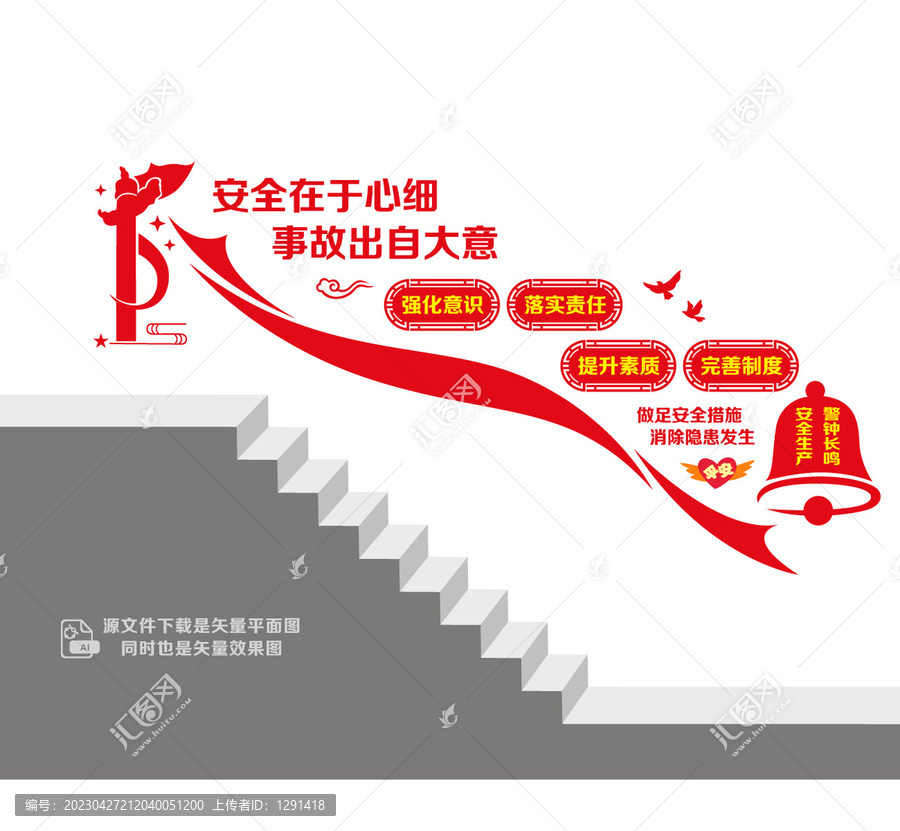 安全生產(chǎn)階梯宣傳欄