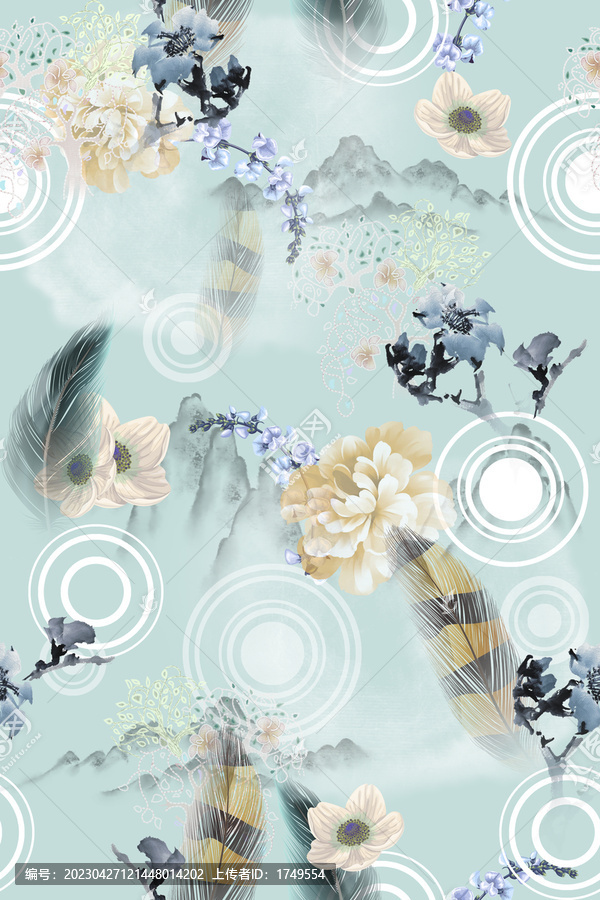 中國(guó)風(fēng)印花圖案