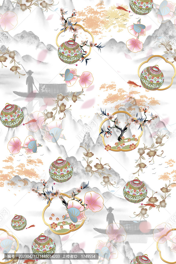 中國(guó)風(fēng)印花圖案