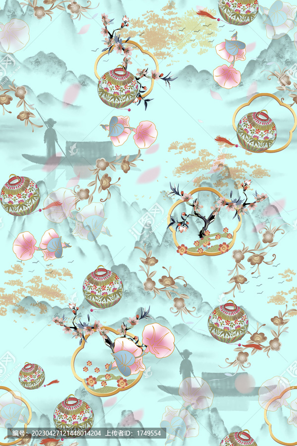 中國風(fēng)印花圖案