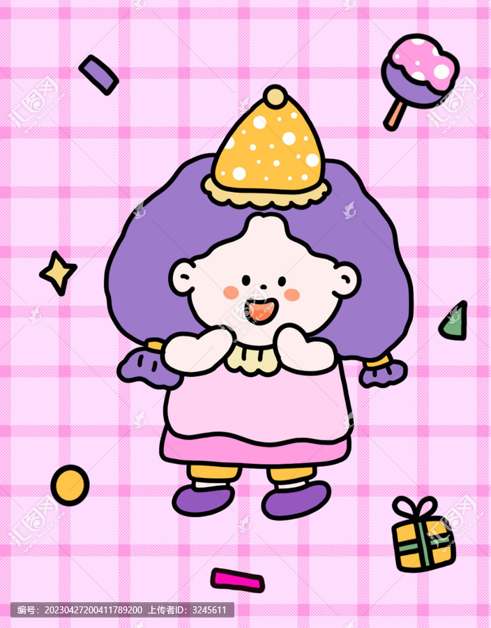 筆記本封面過生日卡通圖案