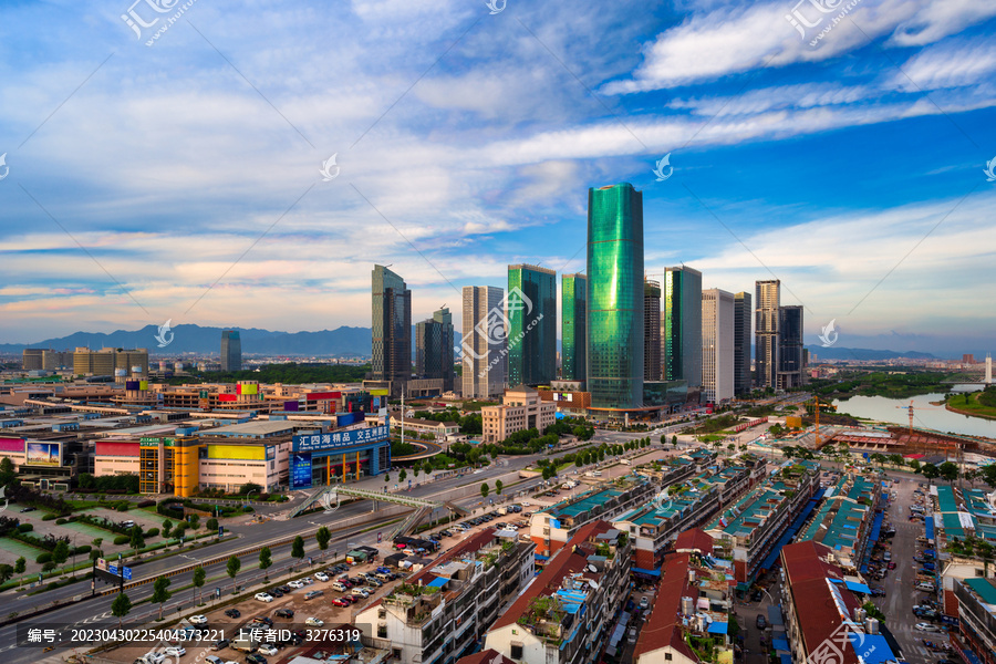 义乌金融商务区城市风景