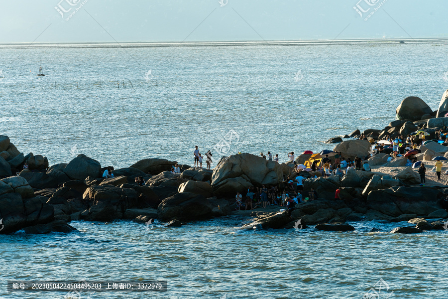 江门台山海滩度假胜地海岸线