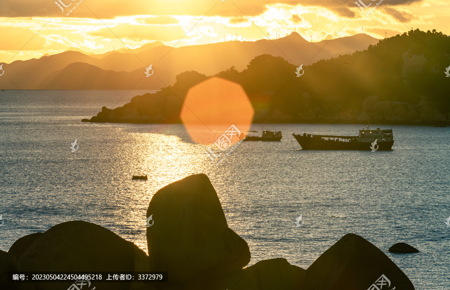 江门台山海滩度假胜地海岸线