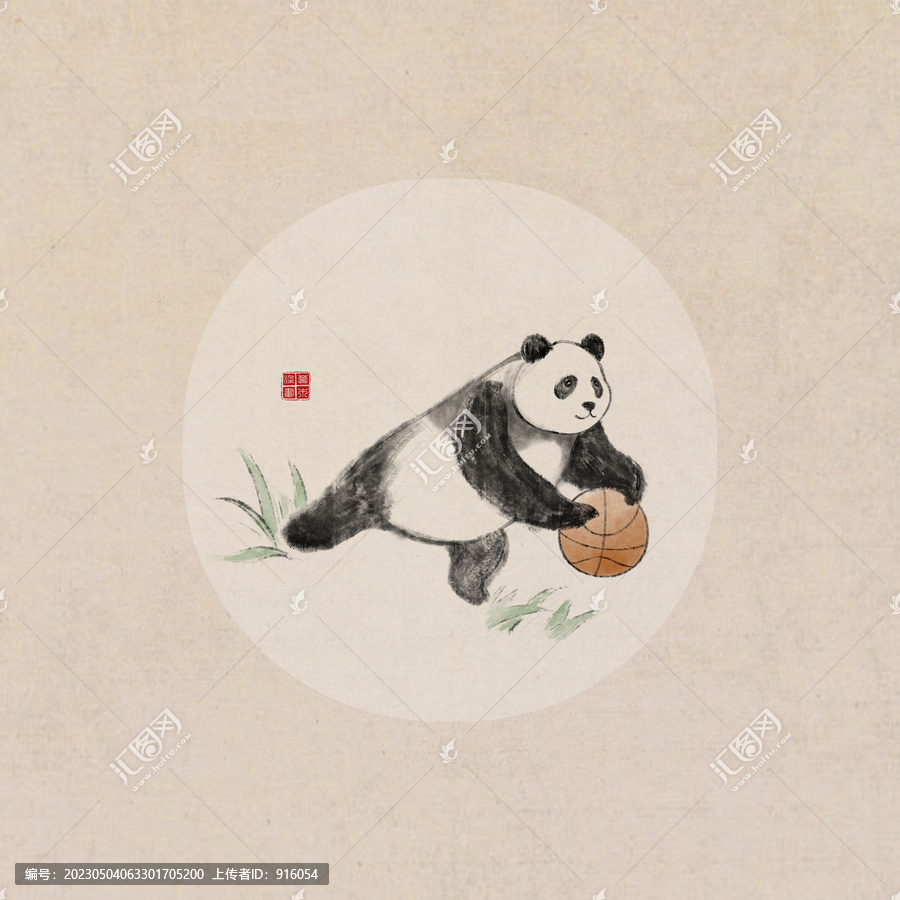 熊貓打籃球