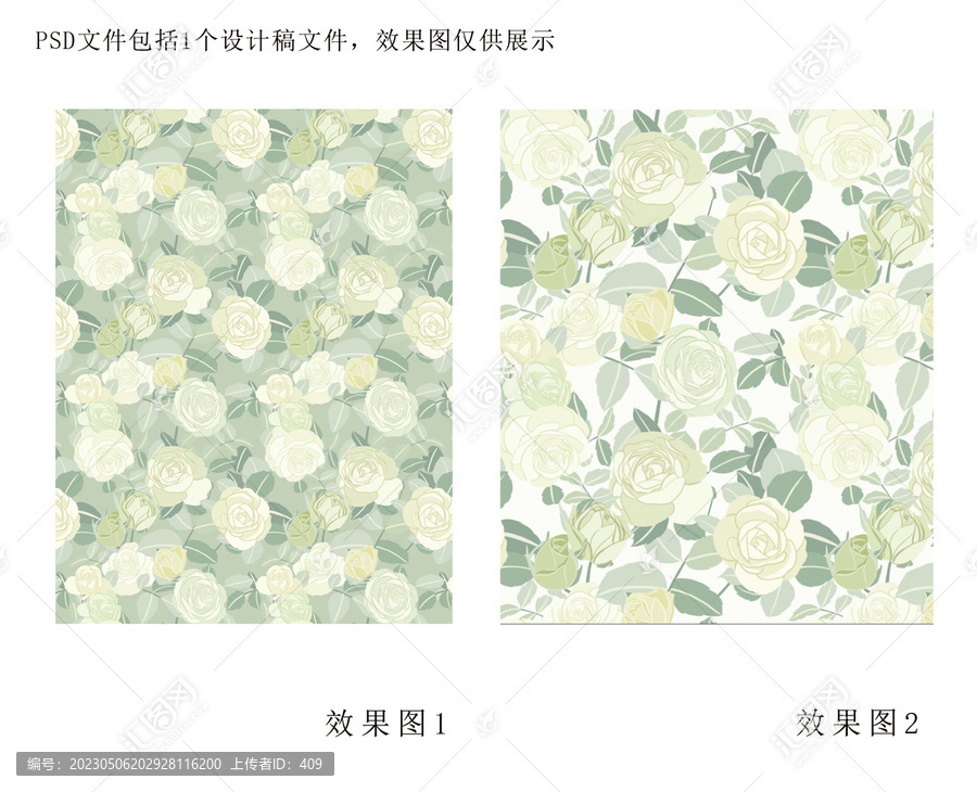 圖案設(shè)計(jì)月季花