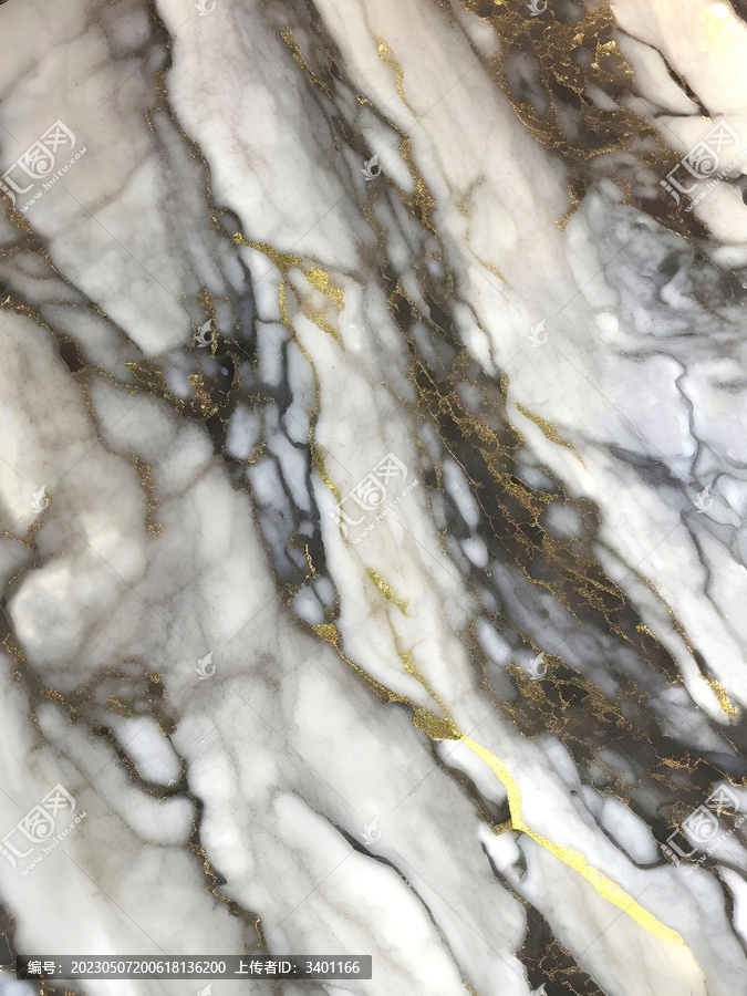 天然水墨白色大理石瓷磚紋理
