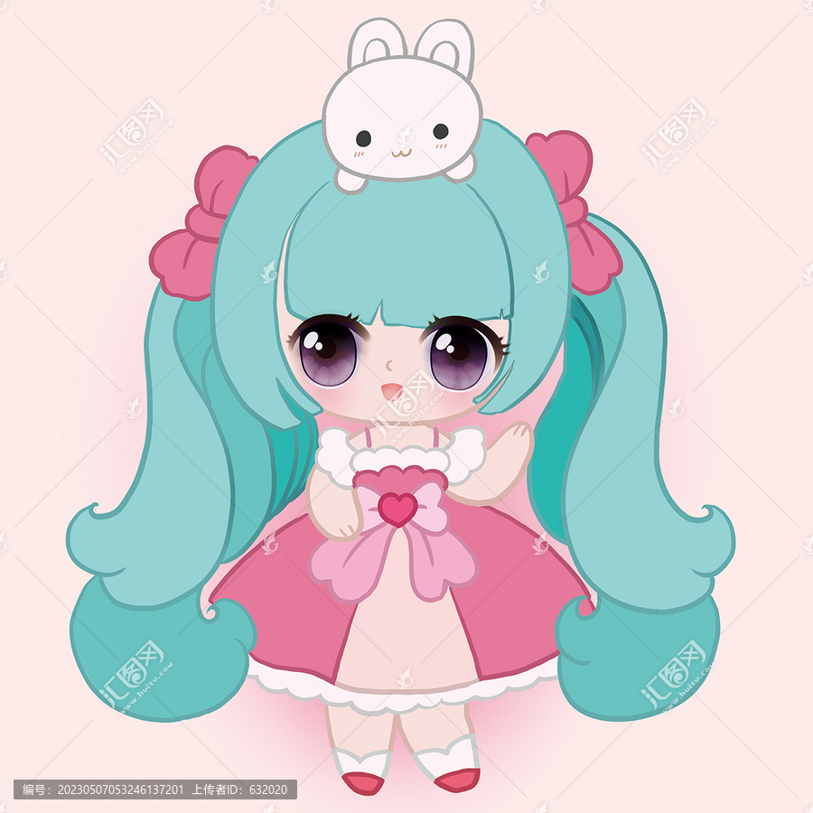 Q版可愛卡通女孩圖片