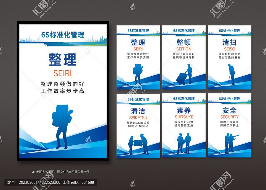 6S標(biāo)準(zhǔn)化制度展板