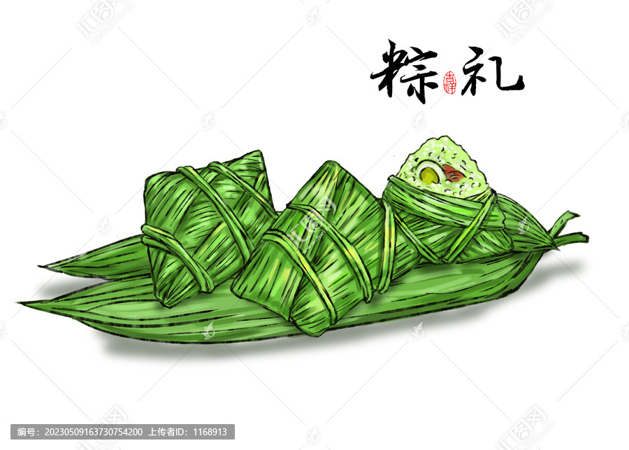 手繪粽子