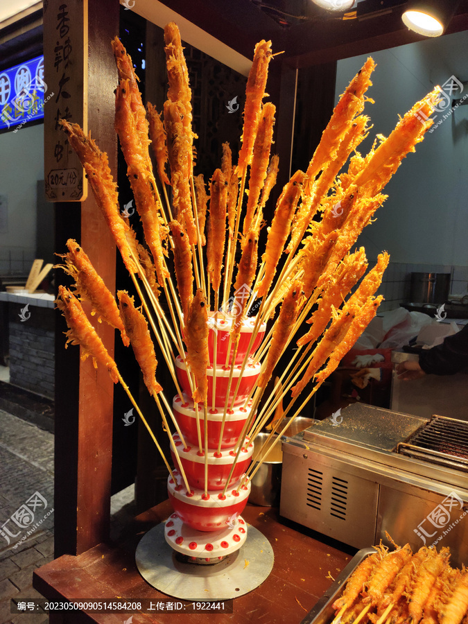 烤大虾串串