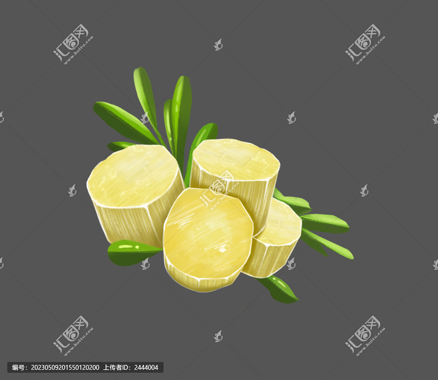 甘蔗卡通手繪