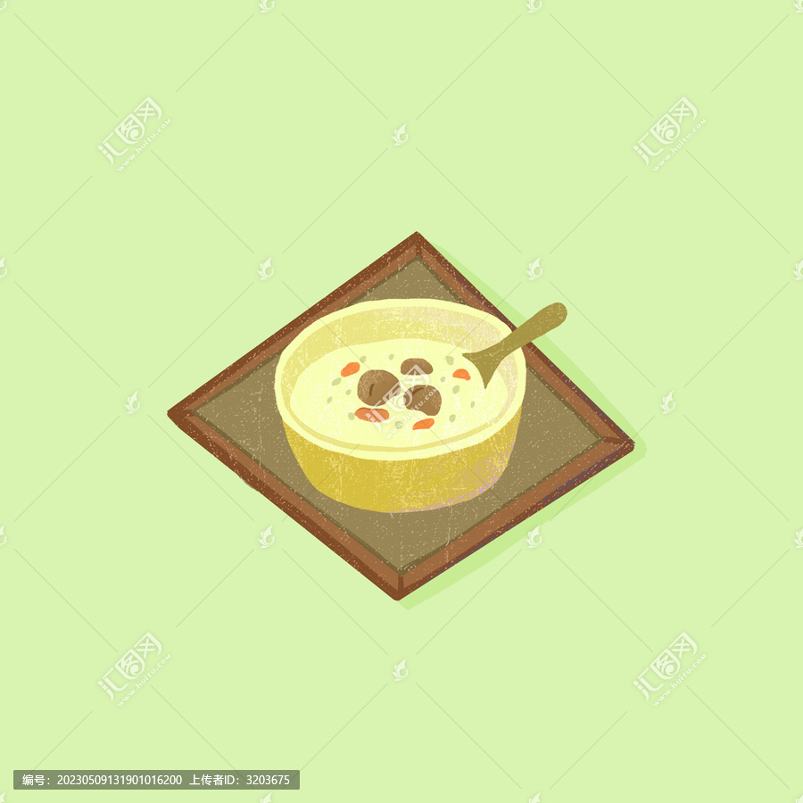 桂圓蓮子粥元素素材