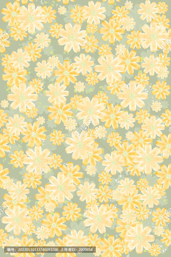 淡雅小碎花家紡布匹圖案