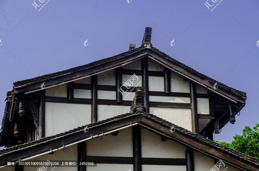 檐飞檐古建筑历史文化旅游景点