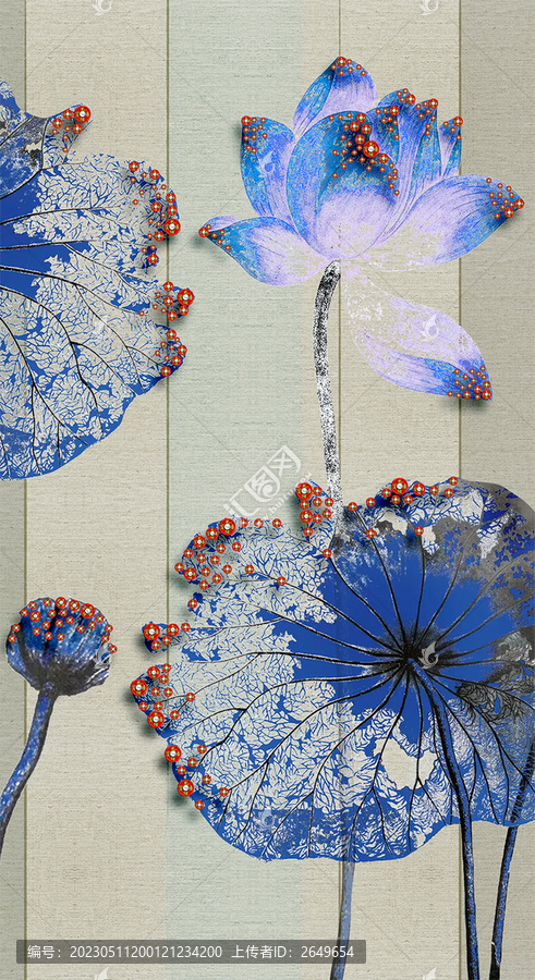 荷花玄關(guān)畫
