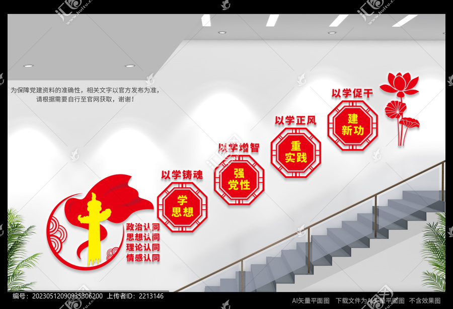 樓梯間學(xué)思想主題教育