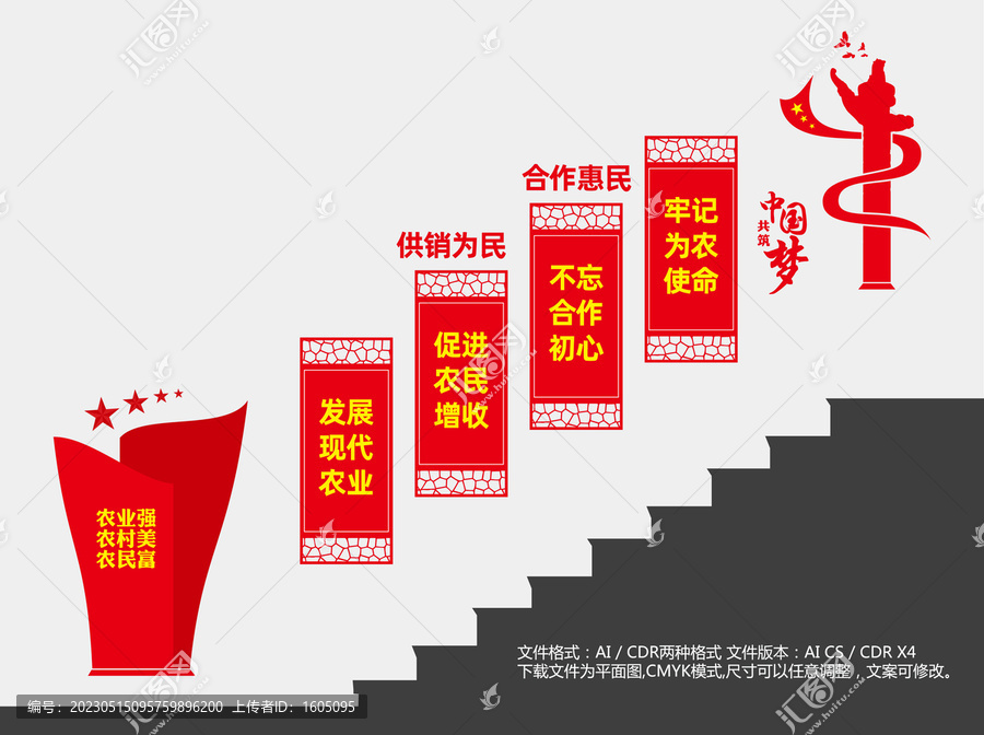 供銷為民樓道墻