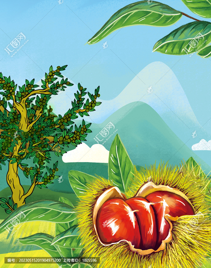 板栗插畫(huà)分層